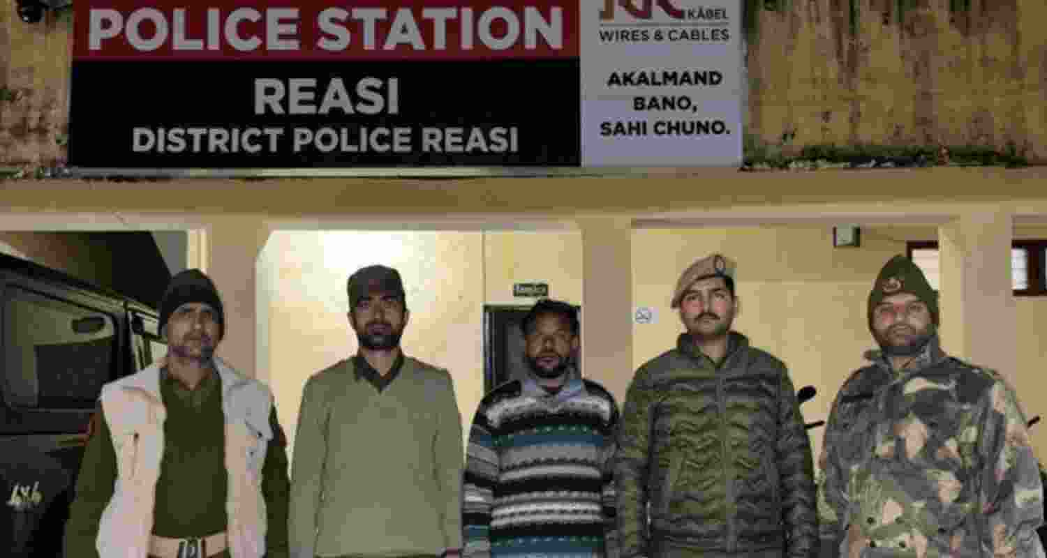 Jammu and Kashmir police arrest militant Anwar Ali Chouhan.  Jammu and Kashmir police arrest militant Anwar Ali Chouhan.