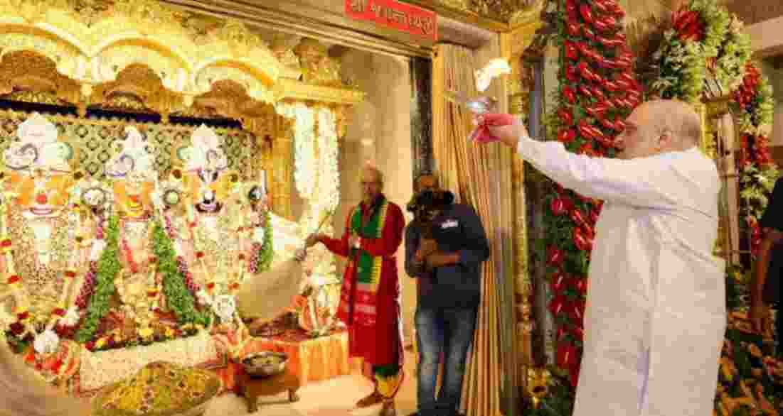 Rath Yatra begins in Ahmedabad, Shah & Patel offer prayers Rath Yatra begins in Ahmedabad, Shah & Patel offer prayers