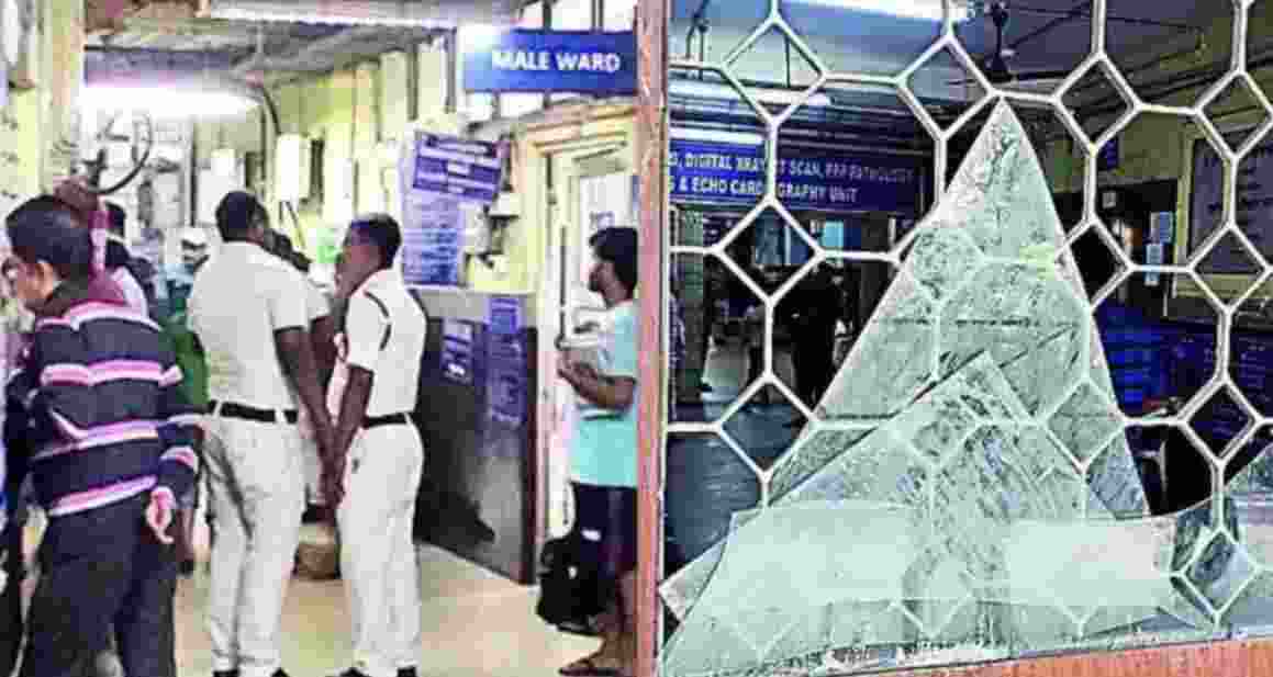 Over 100 ransack govt hospital in Kolkata after patient's death
 Over 100 ransack govt hospital in Kolkata after patient's death