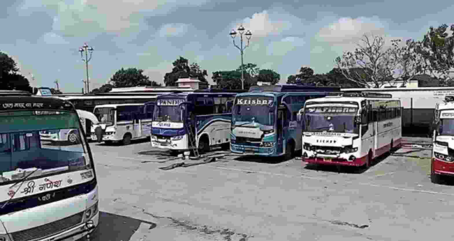 Rajasthan private bus operators launch indefinite strike Rajasthan private bus operators launch indefinite strike