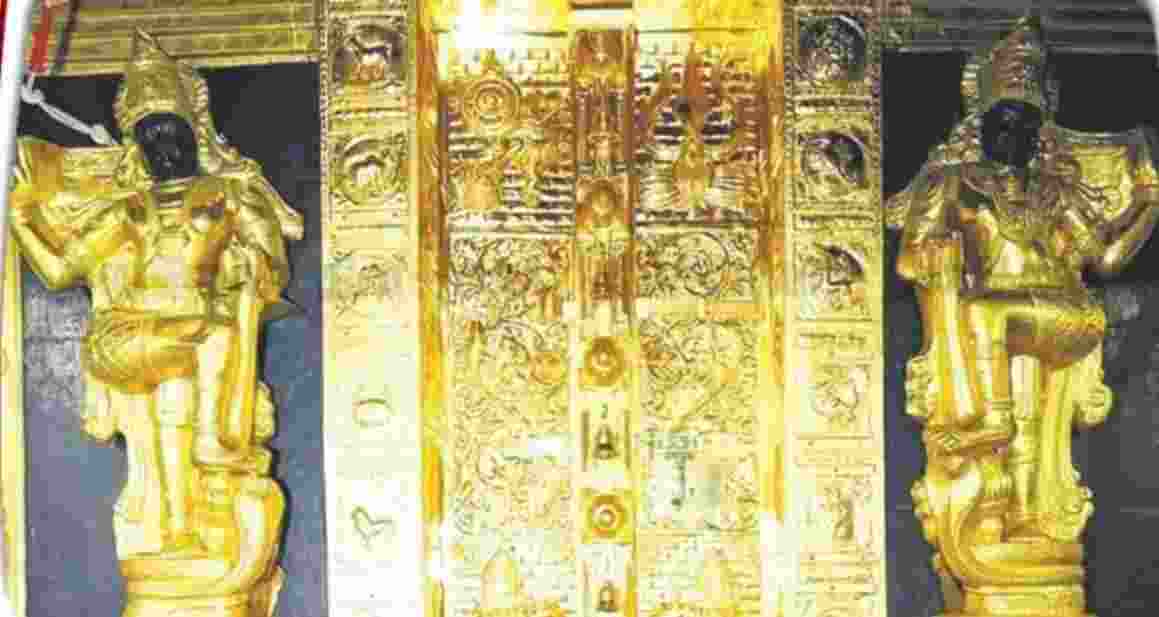 According to investigators, the main accused, Unnikrishnan Potty had taken the gold-plated coverings of the Dwarapalaka idols to this firm for electroplating work. According to investigators, the main accused, Unnikrishnan Potty had taken the gold-plated coverings of the Dwarapalaka idols to this firm for electroplating work.