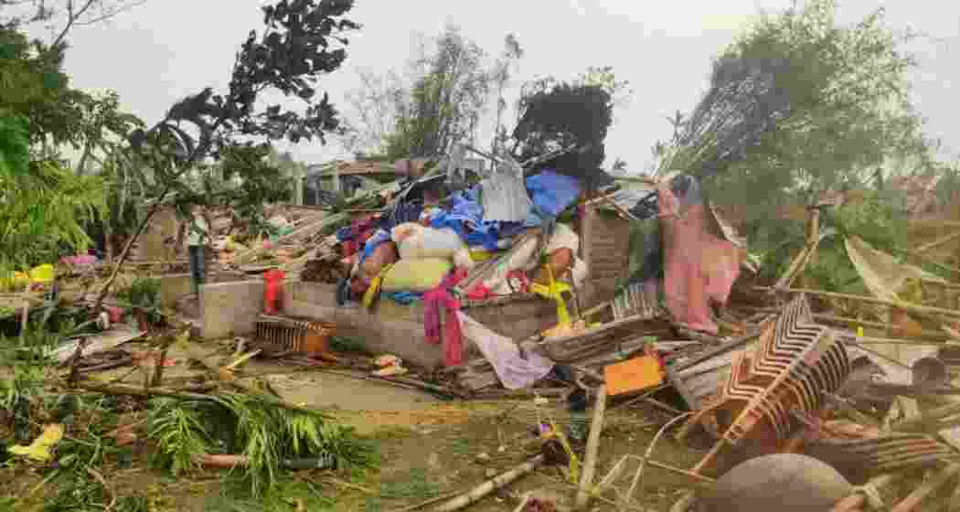Aftermath of deadly storm: Residents of Jalpaiguri struggle to rebuild amid devastation. Aftermath of deadly storm: Residents of Jalpaiguri struggle to rebuild amid devastation.
