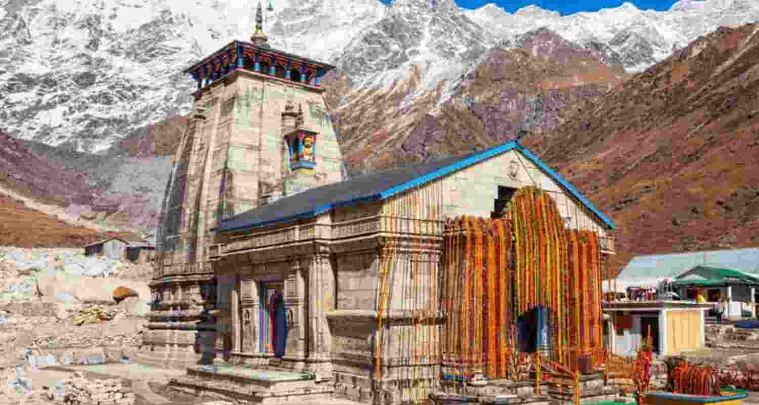 Kedarnath temple.  Kedarnath temple.