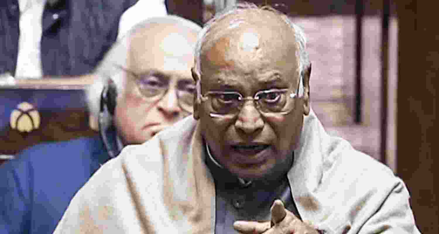 Rajya Sabha LoP and Congress president Mallikarjun Kharge. Rajya Sabha LoP and Congress president Mallikarjun Kharge.