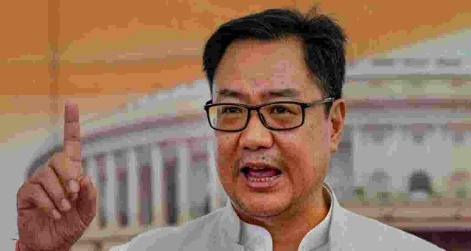 Union Minister of Earth Sciences of India and senior BJP leader Kiren Rijiju.  Union Minister of Earth Sciences of India and senior BJP leader Kiren Rijiju.