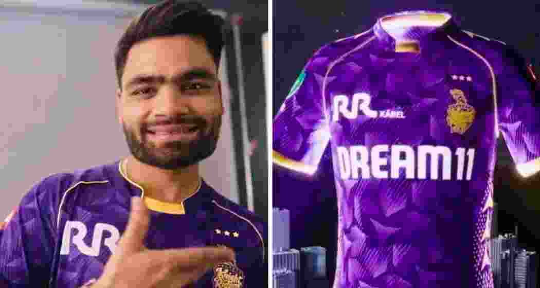 Kolkata Knight Riders star batter Rinku Singh poses in the newly unveiled biodegradable jersey, part of the team's 'Runs to Roots' campaign, promoting sustainability and environmental conservation in the IPL 2025 season. Kolkata Knight Riders star batter Rinku Singh poses in the newly unveiled biodegradable jersey, part of the team's 'Runs to Roots' campaign, promoting sustainability and environmental conservation in the IPL 2025 season.