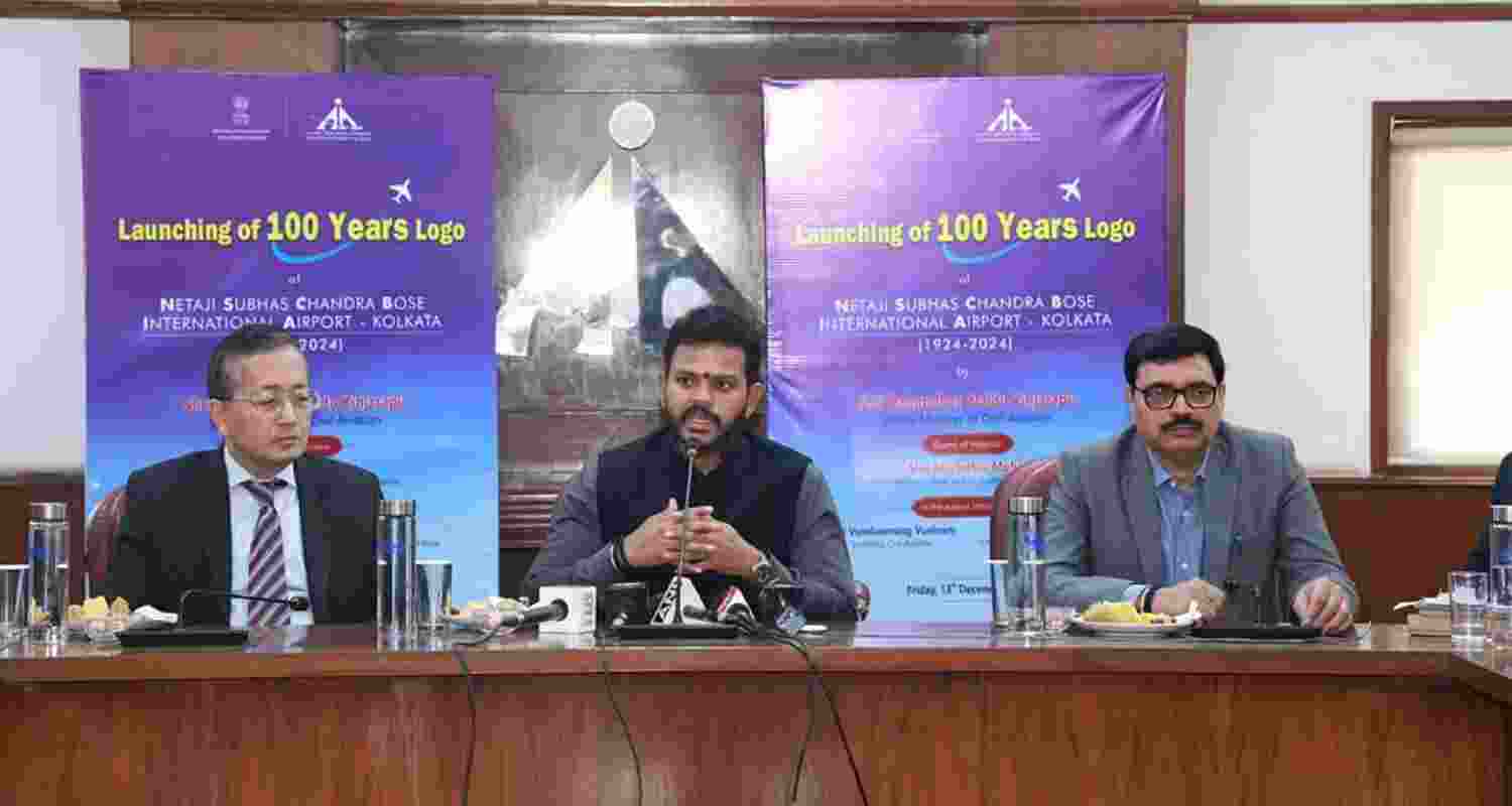 Kolkata Airport turns 100: Centenary logo unveiled in Delhi Kolkata Airport turns 100: Centenary logo unveiled in Delhi