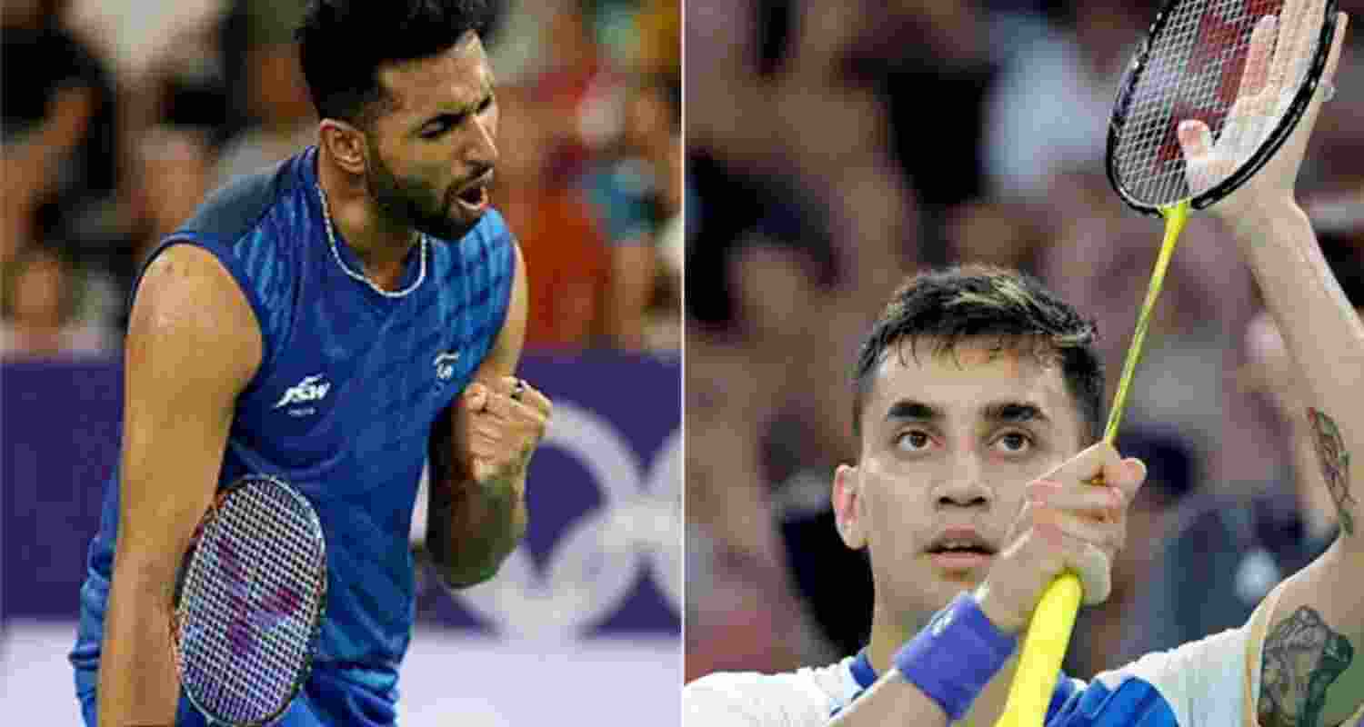 HS Prannoy and (right) Lakshya Sen. HS Prannoy and (right) Lakshya Sen.