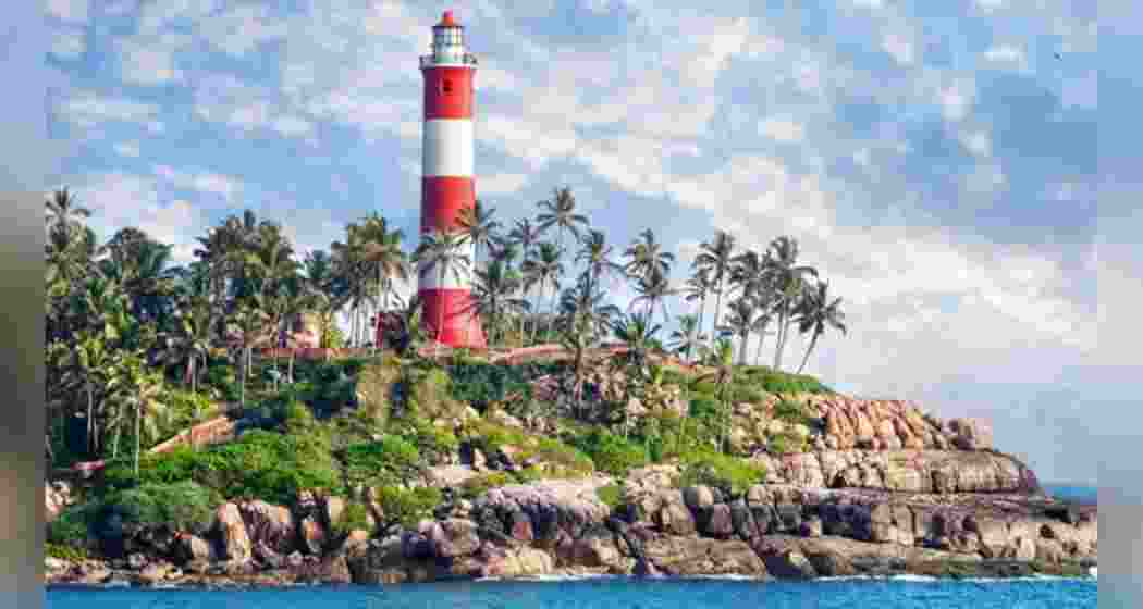 A lighthouse beach in Kerala's Kovalam.   A lighthouse beach in Kerala's Kovalam.