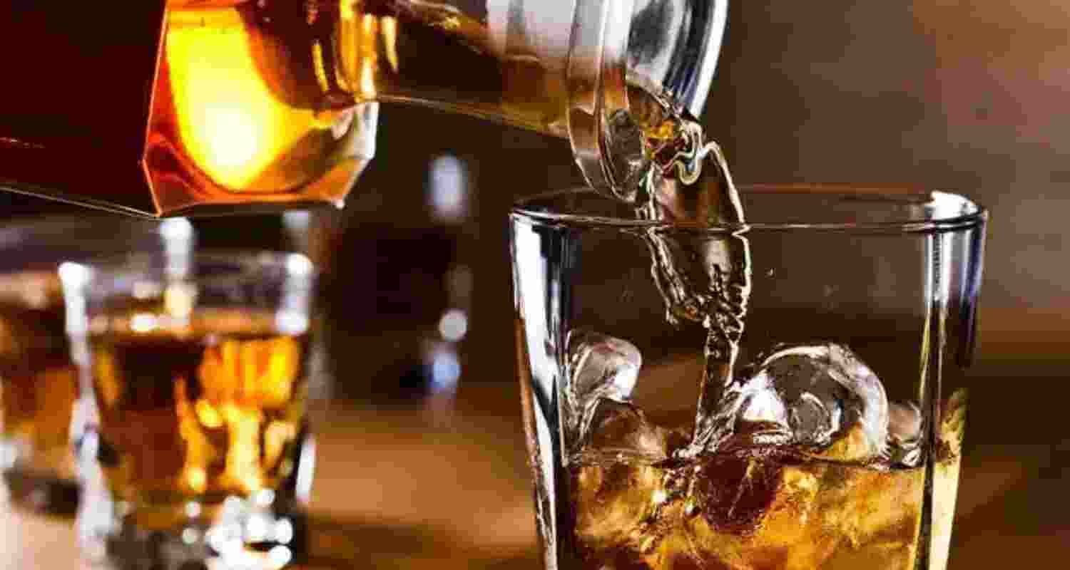glass of alcohol.  glass of alcohol.