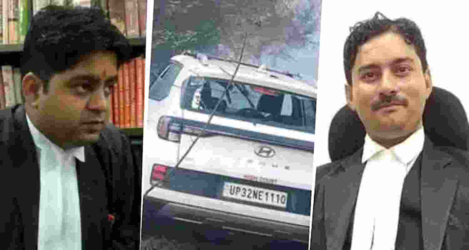 Two lawyers drown after car plunges into pond in Lucknow Two lawyers drown after car plunges into pond in Lucknow