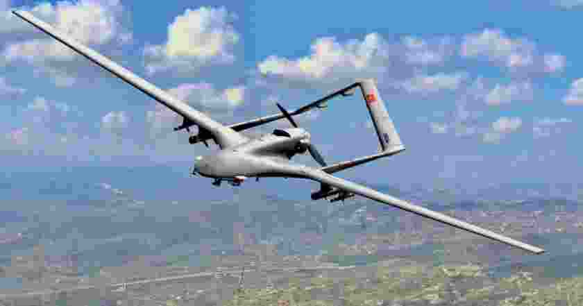 A Turkey-made Bayraktar TB2 drone. A Turkey-made Bayraktar TB2 drone.