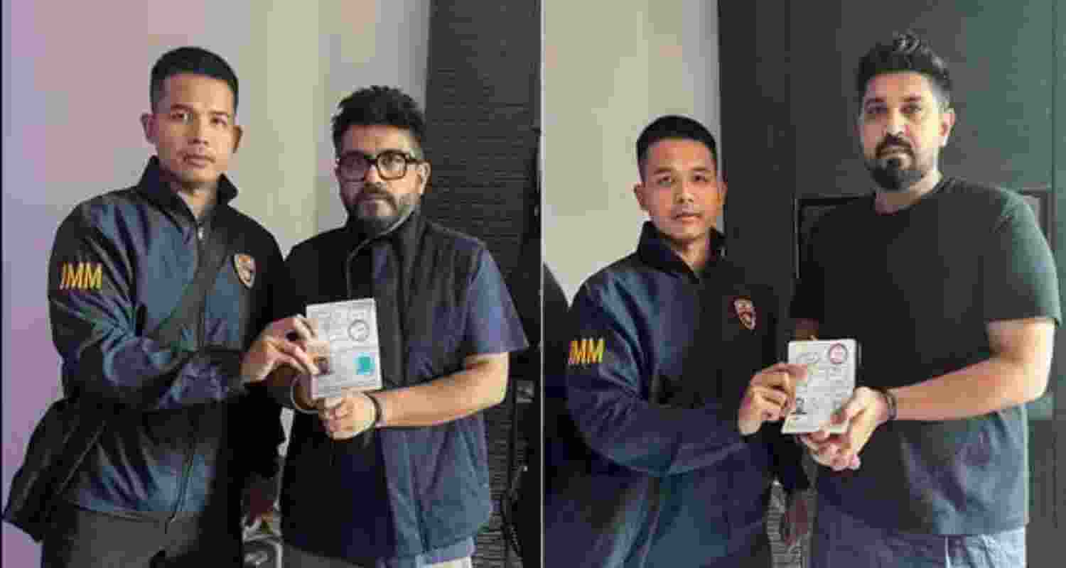 Gaurav and Saurabh Luthra during their detention in Phuket on Thursday last week. Gaurav and Saurabh Luthra during their detention in Phuket on Thursday last week.