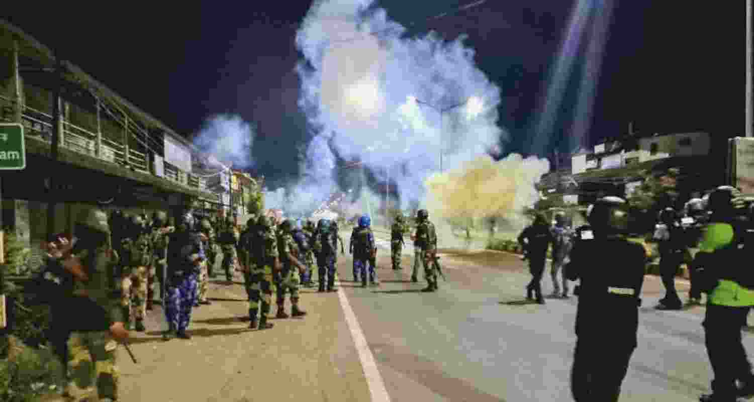 Seven personnel suspended for neglecting duty after arms and ammunition theft at 5th India Reserve Battalion (IRB) camp in Manipur's Imphal East district.  Seven personnel suspended for neglecting duty after arms and ammunition theft at 5th India Reserve Battalion (IRB) camp in Manipur's Imphal East district.