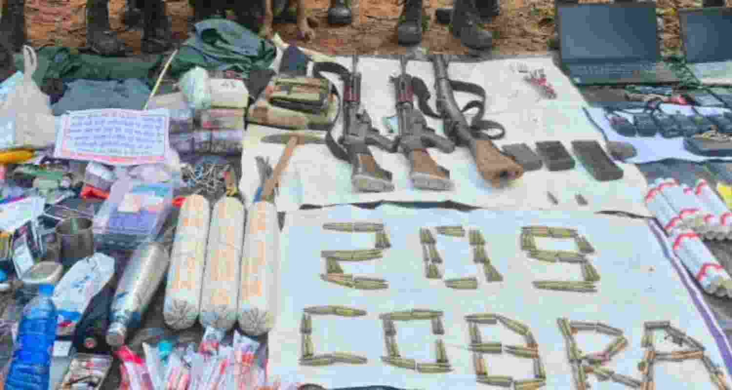 Huge cache of arms, explosives seized after encounter in J’khand Huge cache of arms, explosives seized after encounter in J’khand
