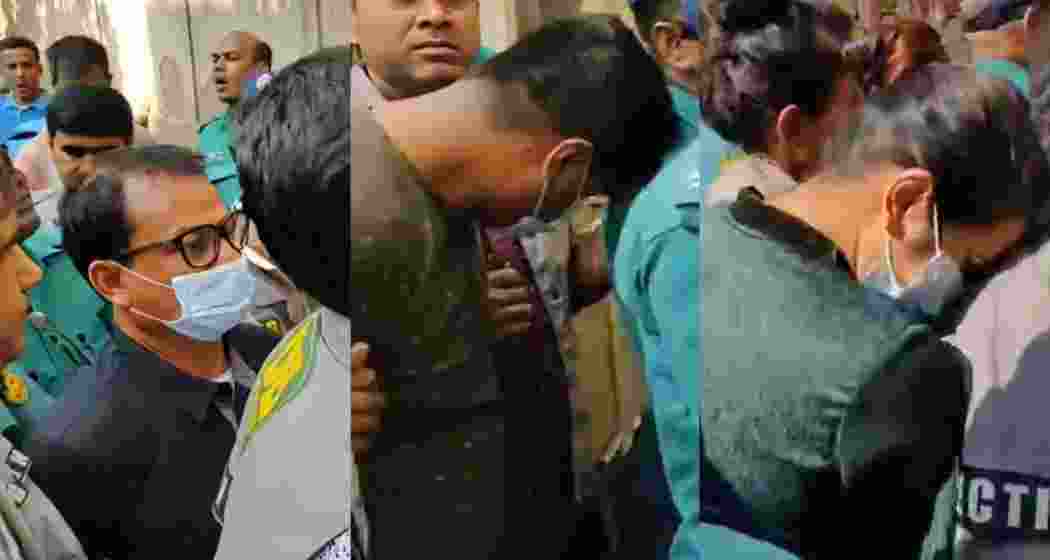Amanulla Sayeed, 56, Tanvir Bhuiyan, 30, and Celesty Rahman, 22, were presented in the Dhaka Chief Metropolitan Magistrate's court around 2:30 pm on Friday. Amanulla Sayeed, 56, Tanvir Bhuiyan, 30, and Celesty Rahman, 22, were presented in the Dhaka Chief Metropolitan Magistrate's court around 2:30 pm on Friday.
