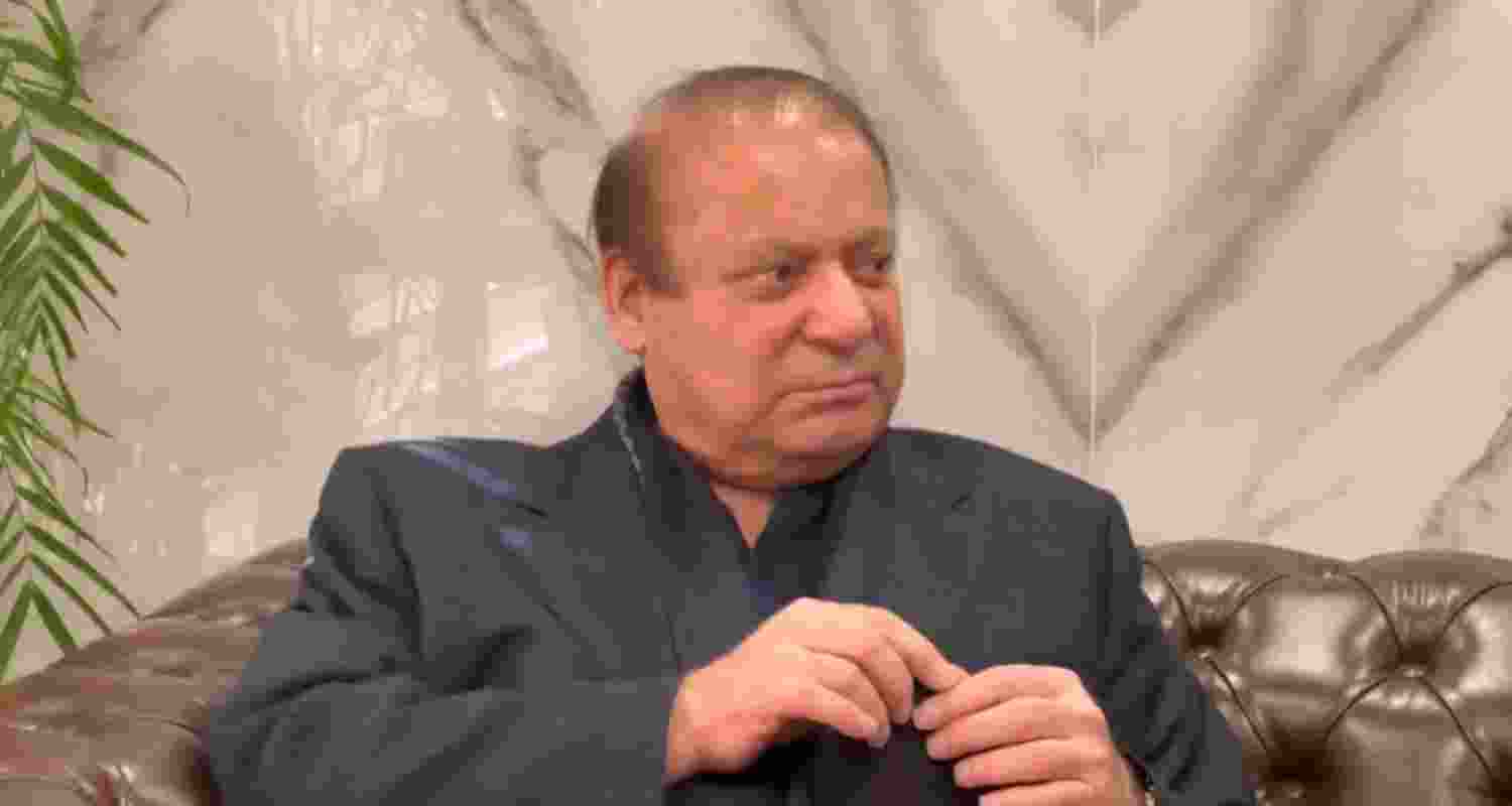 Nawaz Sharif during an interview at the Pakistan assembly. Nawaz Sharif during an interview at the Pakistan assembly.