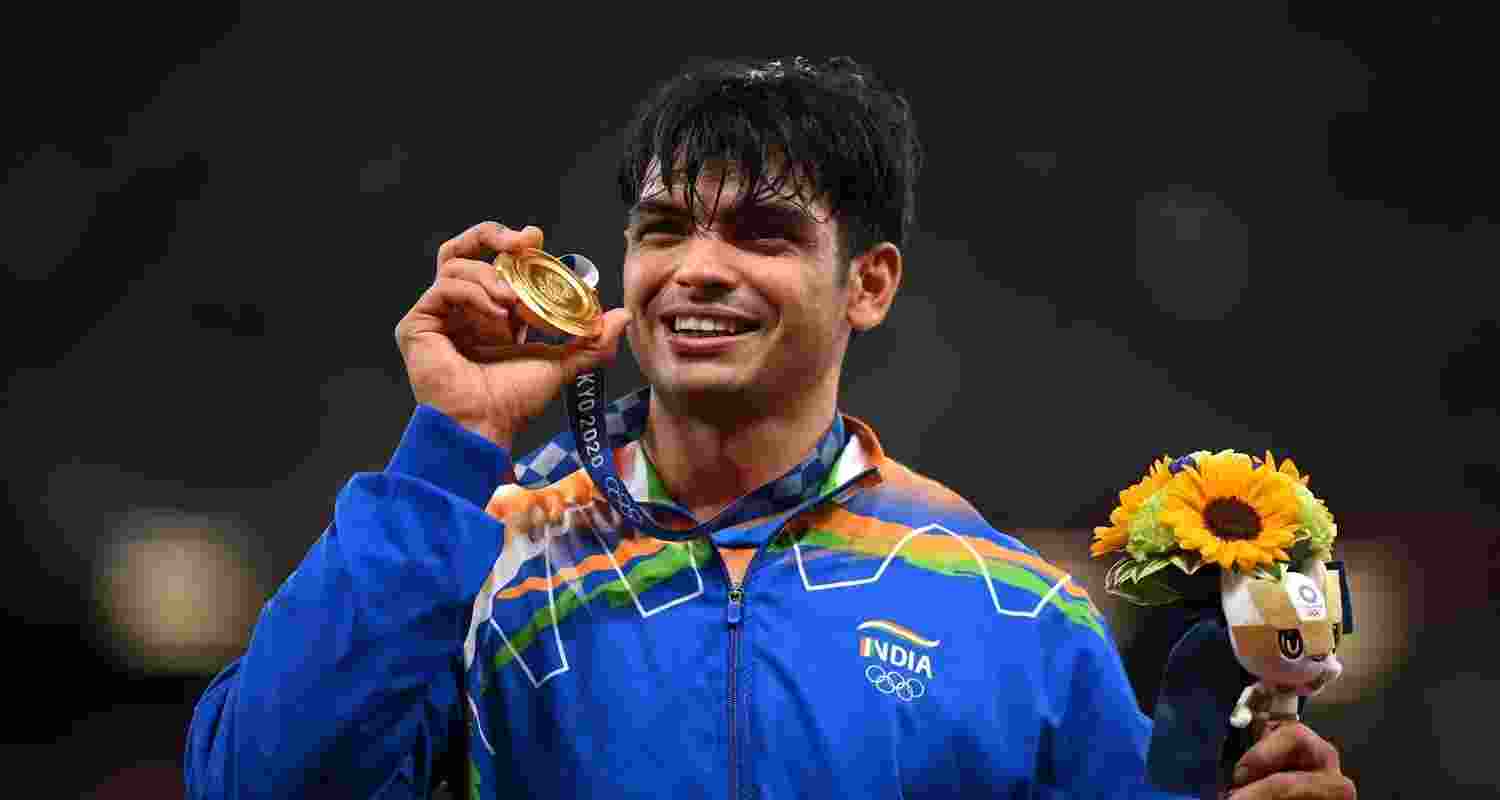 Neeraj Chopra at the Tokyo Olympics. Image via Olympics.com Neeraj Chopra at the Tokyo Olympics. Image via Olympics.com