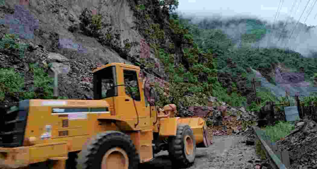 Visuals from the spot of the landslide. Visuals from the spot of the landslide.