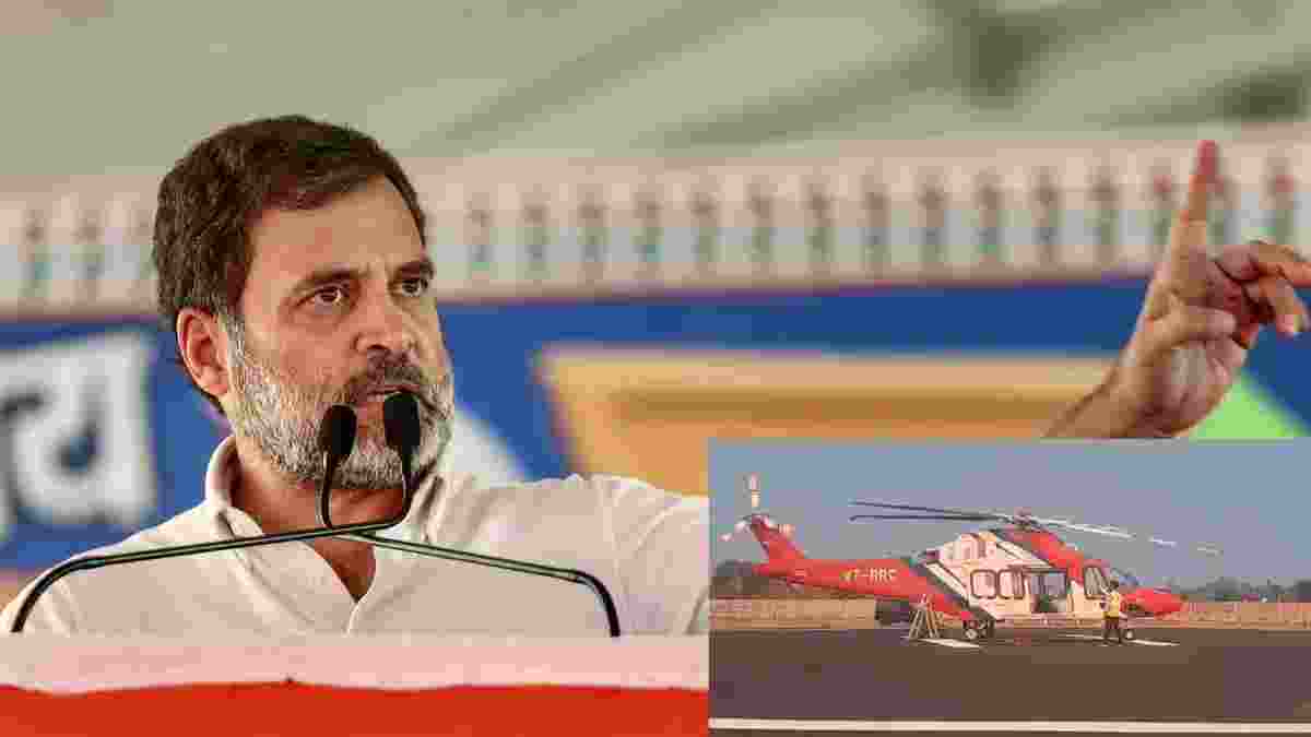 Grounded helicopter forces Rahul to stay overnight in MP; BJP cracks 'no take off' joke Grounded helicopter forces Rahul to stay overnight in MP; BJP cracks 'no take off' joke
