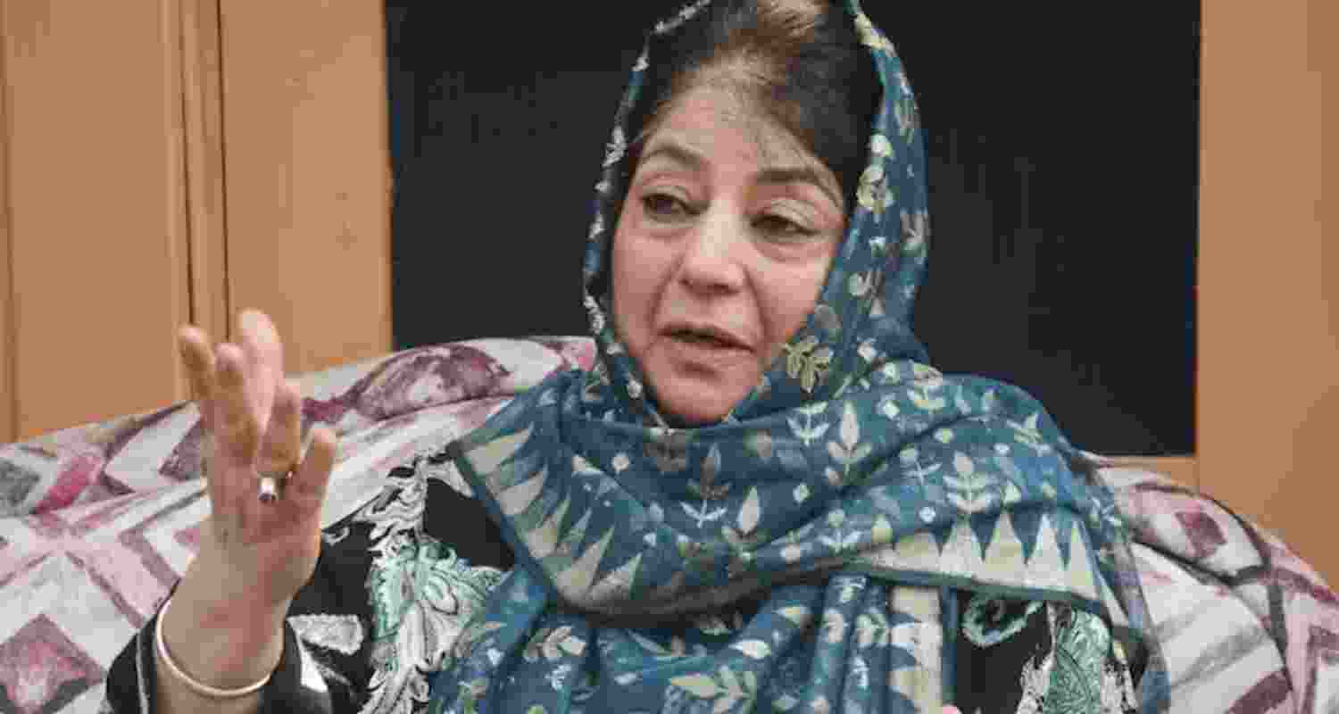 Mehbooba defends zipline operator's 'religious slogan' Mehbooba defends zipline operator's 'religious slogan'