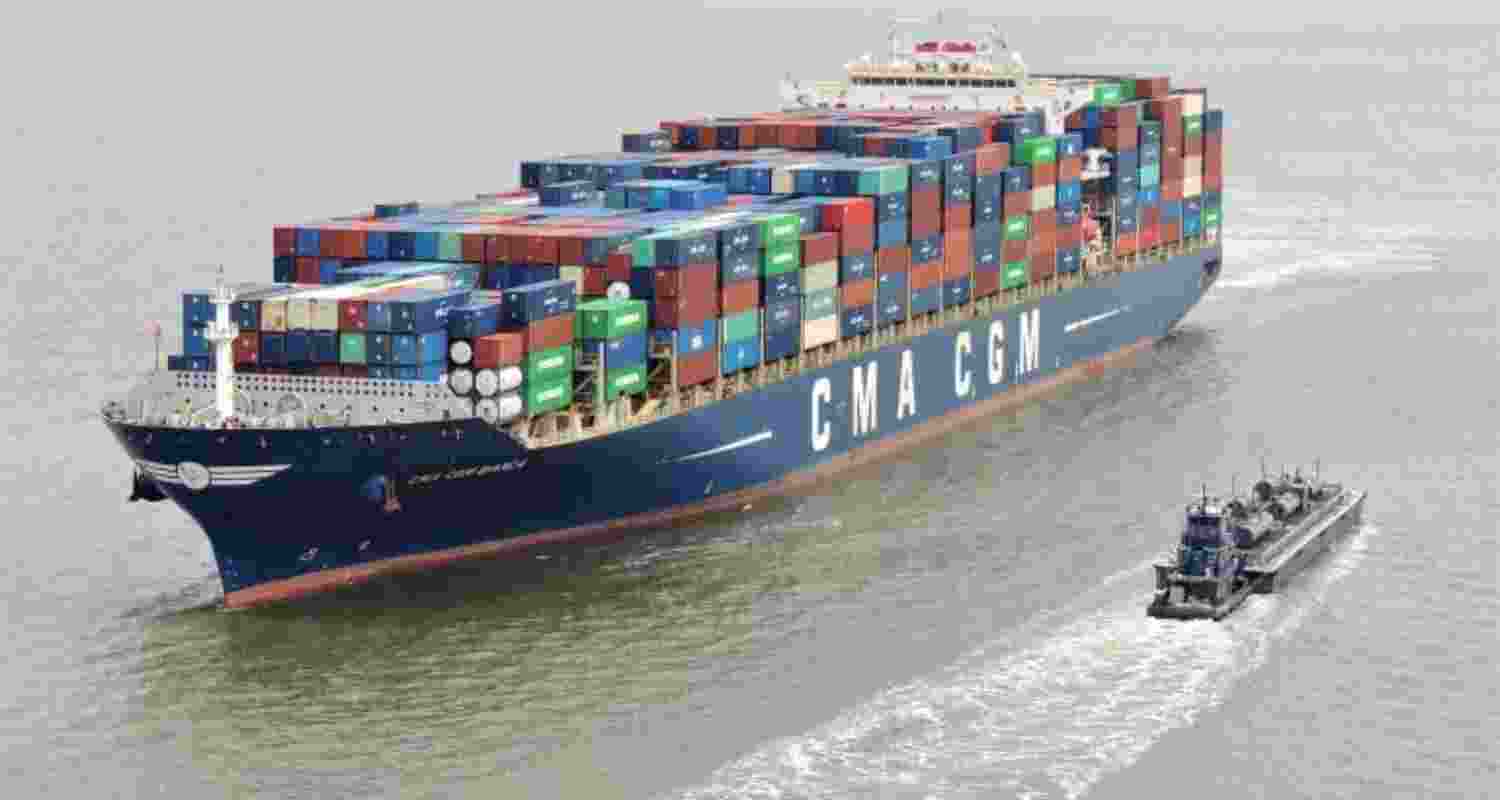 The Malta-flagged merchant ship, CMA CGM Attila. The Malta-flagged merchant ship, CMA CGM Attila.