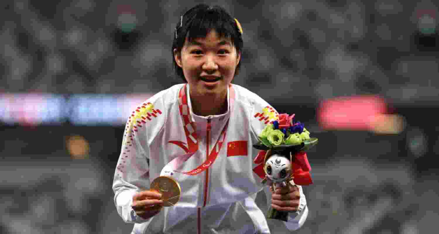 Paralympic champion Wen Xiaoyan, who won the women's 100m T37 gold medal at the ongoing World Para Athletics Championship in New Delhi. Paralympic champion Wen Xiaoyan, who won the women's 100m T37 gold medal at the ongoing World Para Athletics Championship in New Delhi.