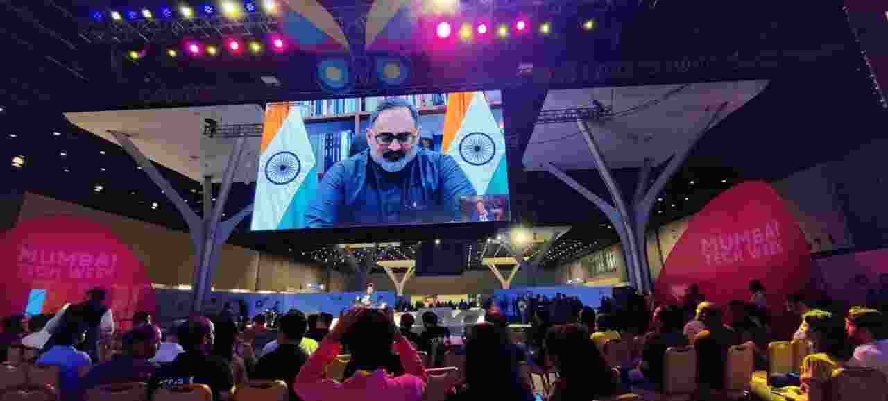 Union Minister of State for Skill Development and Entrepreneurship, Electronics and Information Technology, and Jal Shakti, Shri Rajeev Chandrasekhar, took part in a virtual discussion with Anant Goenka during the Mumbai Tech Week on Monday Union Minister of State for Skill Development and Entrepreneurship, Electronics and Information Technology, and Jal Shakti, Shri Rajeev Chandrasekhar, took part in a virtual discussion with Anant Goenka during the Mumbai Tech Week on Monday