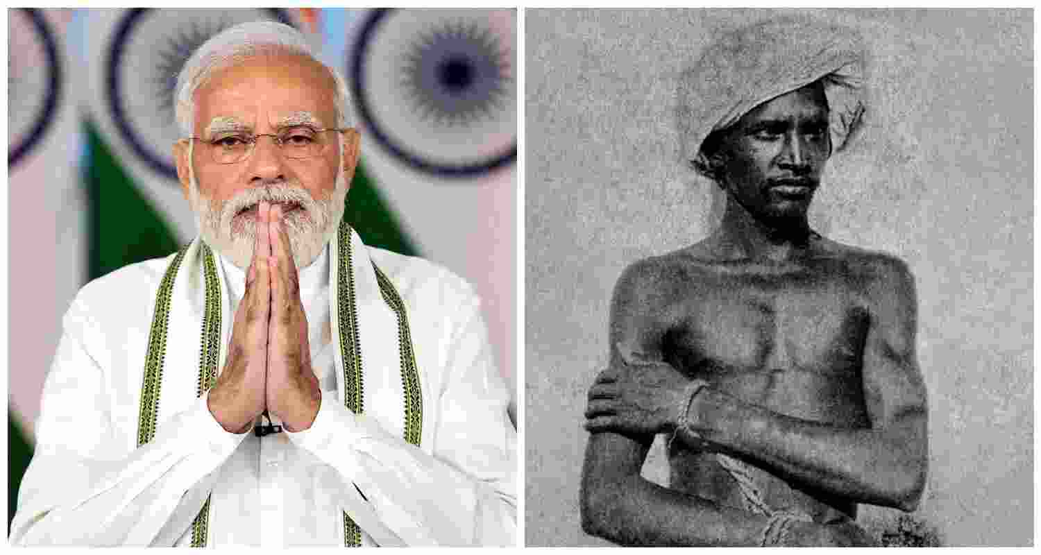 PM Modi paid tribute to tribal icon Birsa Munda on his birth anniversary, commemorating his sacrifices for India’s freedom. The Prime Minister also greeted Jharkhand on its foundation day, marking Munda's legacy. PM Modi paid tribute to tribal icon Birsa Munda on his birth anniversary, commemorating his sacrifices for India’s freedom. The Prime Minister also greeted Jharkhand on its foundation day, marking Munda's legacy.