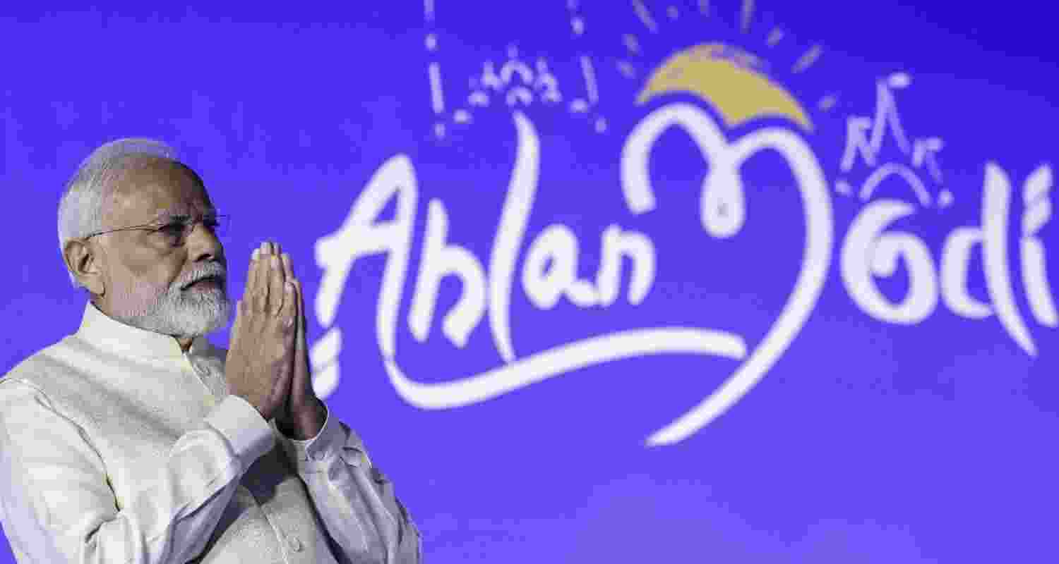 Prime minister Nareendra Modi at the ahlan modi event Prime minister Nareendra Modi at the ahlan modi event