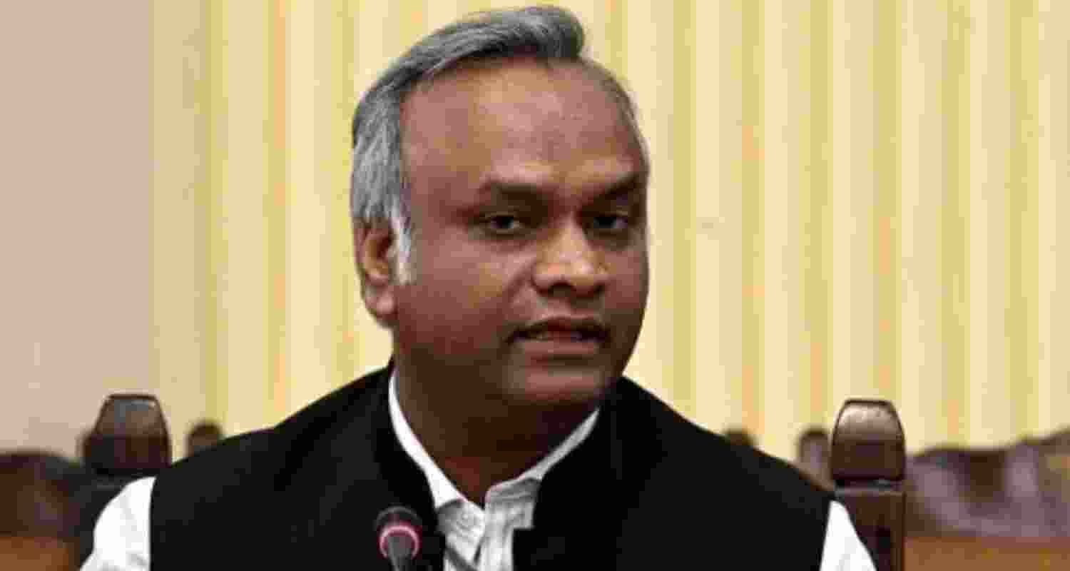BJP petitions Guv, seeks dismissal of Kharge's son from K'taka Cabinet  BJP petitions Guv, seeks dismissal of Kharge's son from K'taka Cabinet