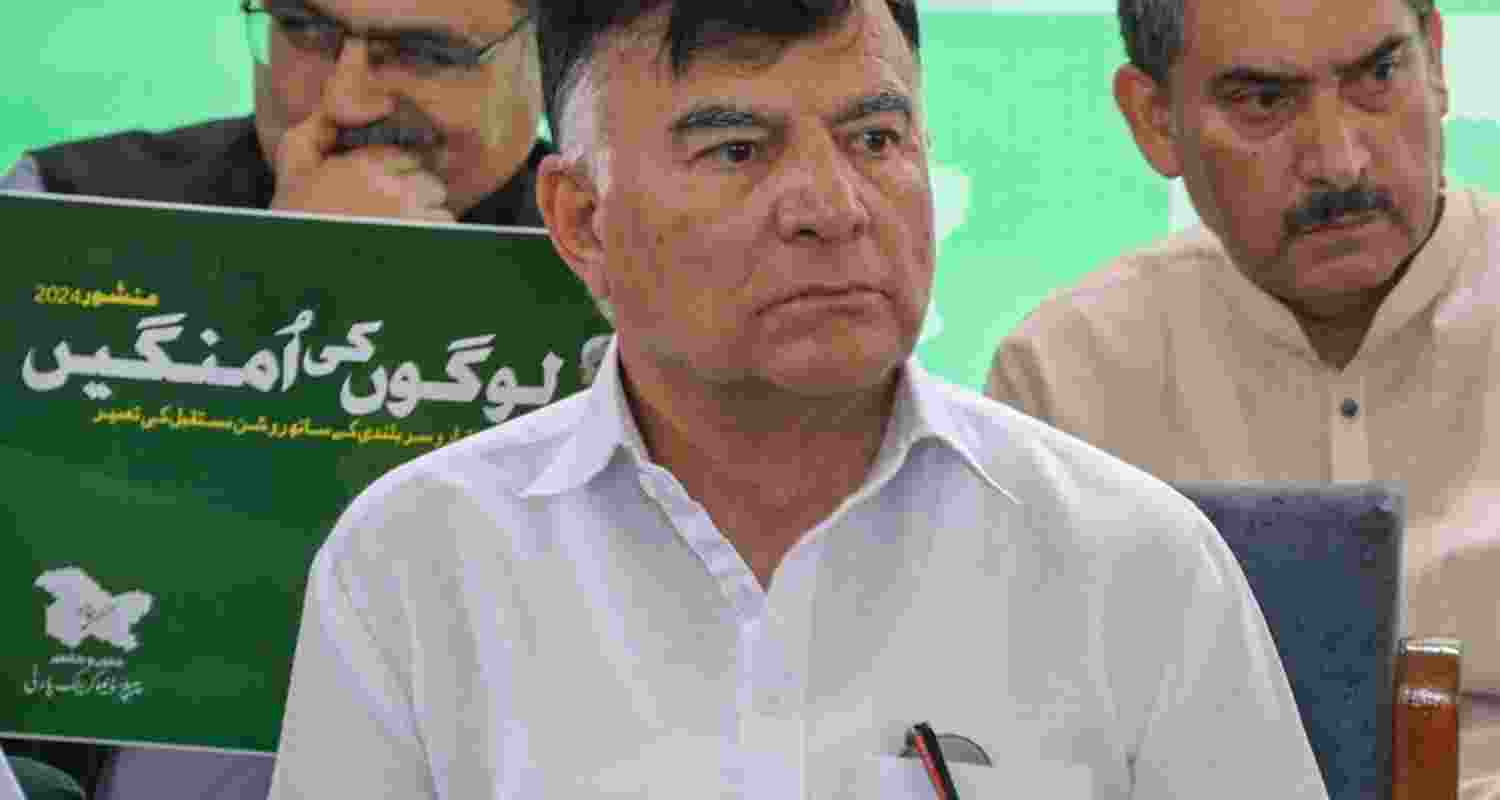 PDP takes jibe at CM Omar, says "don't hide behind LG" PDP takes jibe at CM Omar, says "don't hide behind LG"