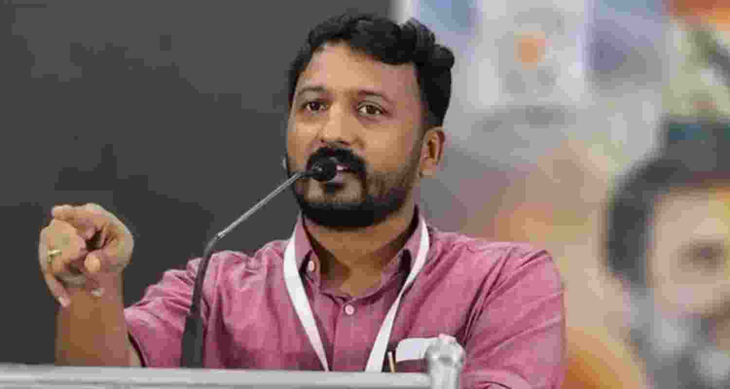 Palakkad MLA Rahul Mamkoottathil - file image. Palakkad MLA Rahul Mamkoottathil - file image.