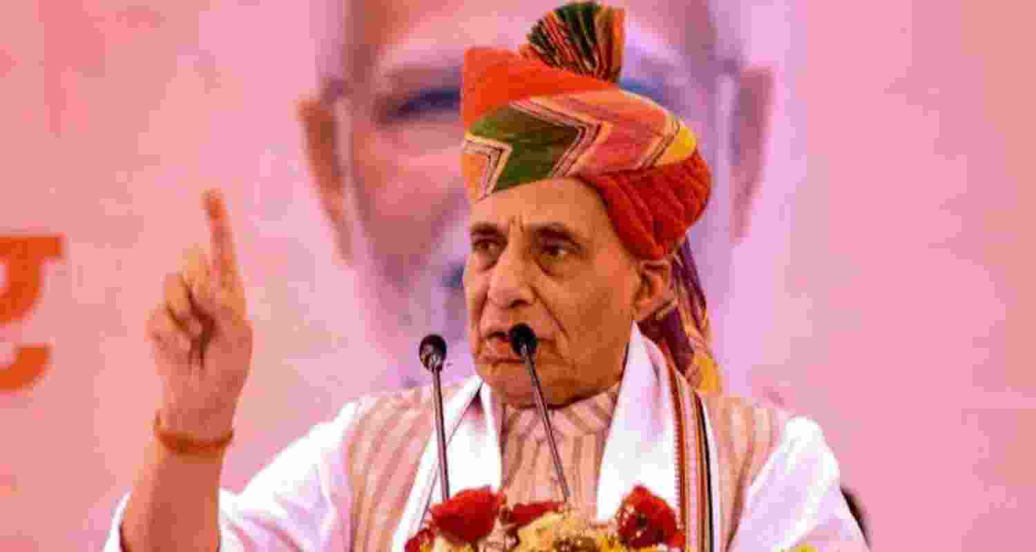 The Defence Minister asserted during a public gathering in Rajasthan's Jhunjhunu on Sunday that India is prepared to eliminate terrorists both within the country and beyond its borders, if necessary. The Defence Minister asserted during a public gathering in Rajasthan's Jhunjhunu on Sunday that India is prepared to eliminate terrorists both within the country and beyond its borders, if necessary.