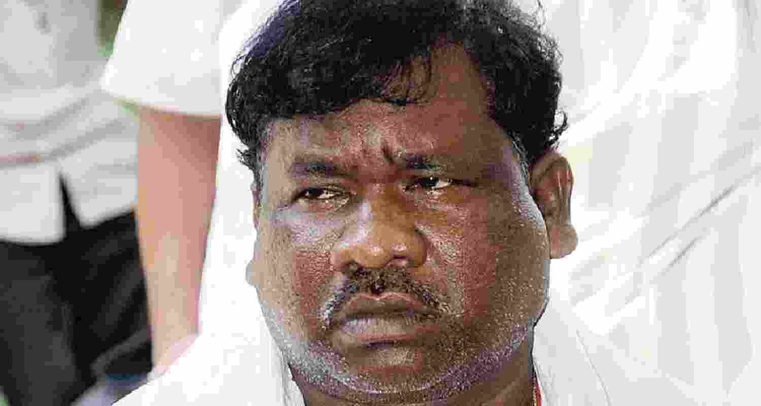 JMM leader Ramdas Soren. JMM leader Ramdas Soren.