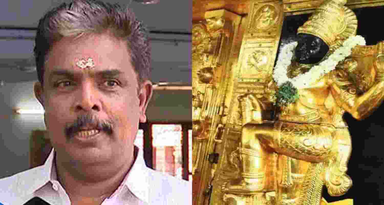 Former administrative officer B Murari Babu, who had been suspended by the Travancore Devaswom Board (TDB) following the gold disappearance row, was taken into custody from his residence in Changanassery on Wednesday night.  Former administrative officer B Murari Babu, who had been suspended by the Travancore Devaswom Board (TDB) following the gold disappearance row, was taken into custody from his residence in Changanassery on Wednesday night.