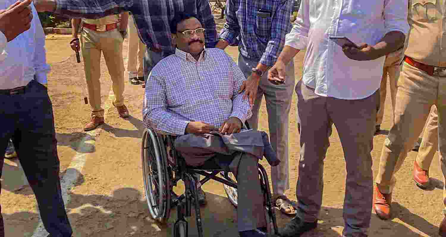 An image of GN Saibaba, the Delhi University Professor who was imprisoned because of alleged Maoist links. An image of GN Saibaba, the Delhi University Professor who was imprisoned because of alleged Maoist links.