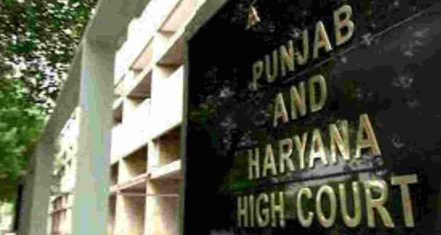 Image of Punjab and Haryana High Court's board.  Image of Punjab and Haryana High Court's board.