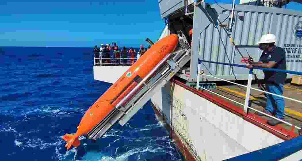 The deep-sea exploration and imaging were carried out at a depth of 4,500 metres. The deep-sea exploration and imaging were carried out at a depth of 4,500 metres.