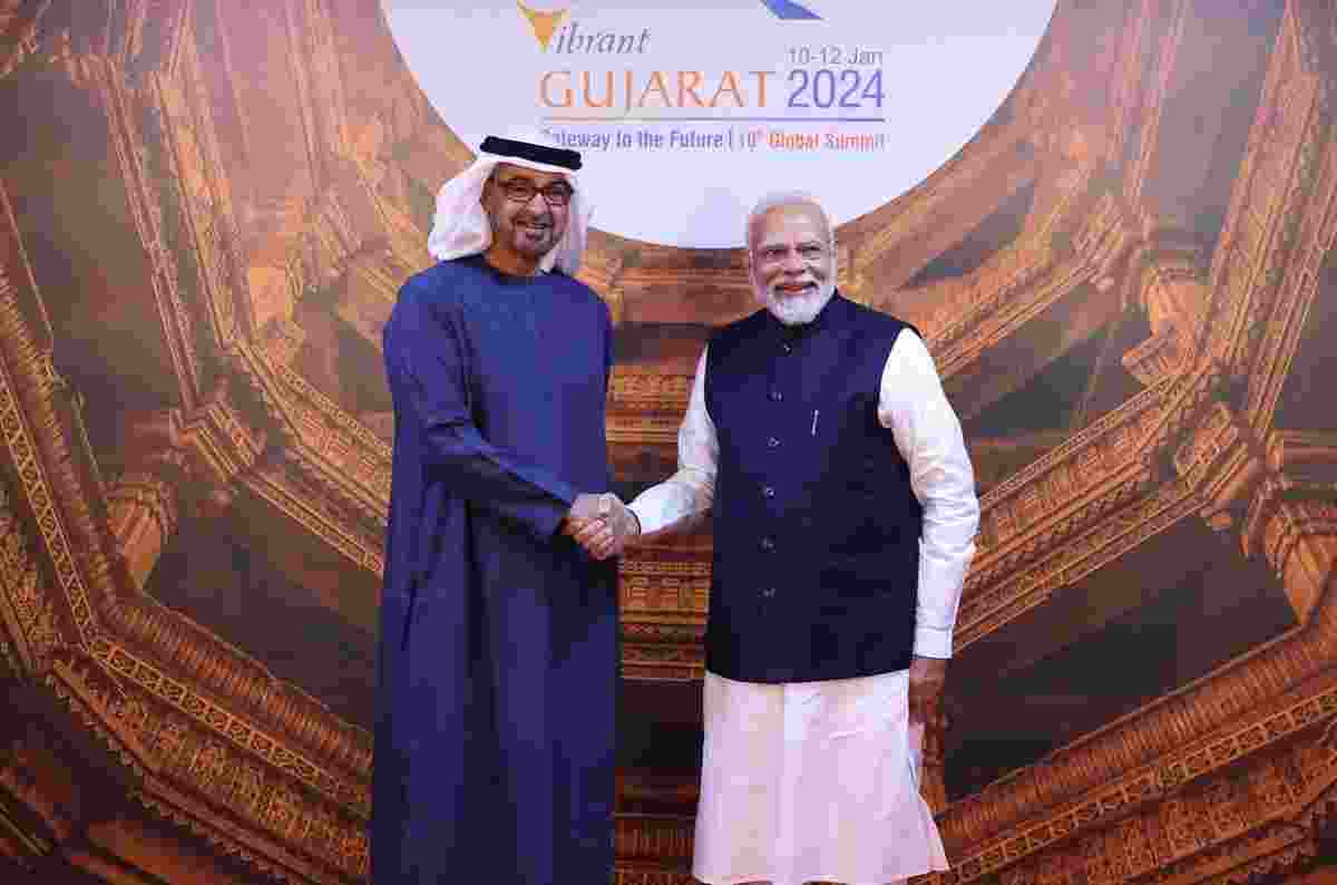 India and the United Arab Emirates( UAE) held a business summit as part of the Vibrant Gujarat Global summit 2024 on 10th January,2024. India and the United Arab Emirates( UAE) held a business summit as part of the Vibrant Gujarat Global summit 2024 on 10th January,2024.