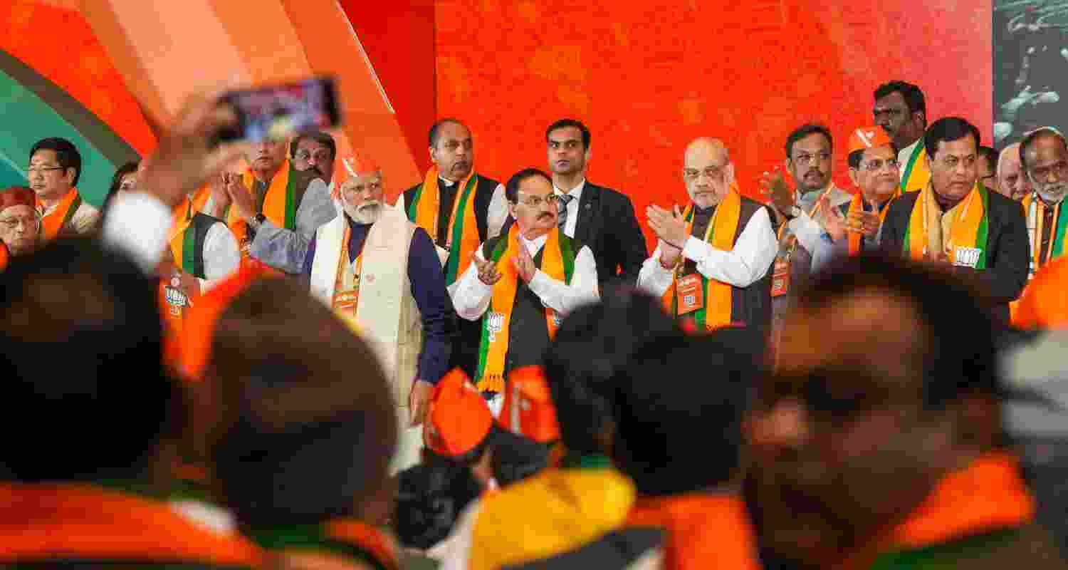 PM Narendra Modi, BJP Chief JP Nadda, Home Minister Amit Shah  PM Narendra Modi, BJP Chief JP Nadda, Home Minister Amit Shah