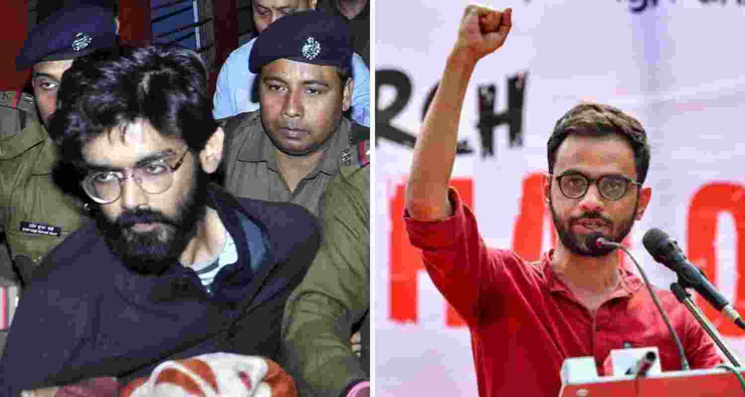 Sharjeel Imam(left) and Umar Khalid (right). Sharjeel Imam(left) and Umar Khalid (right).