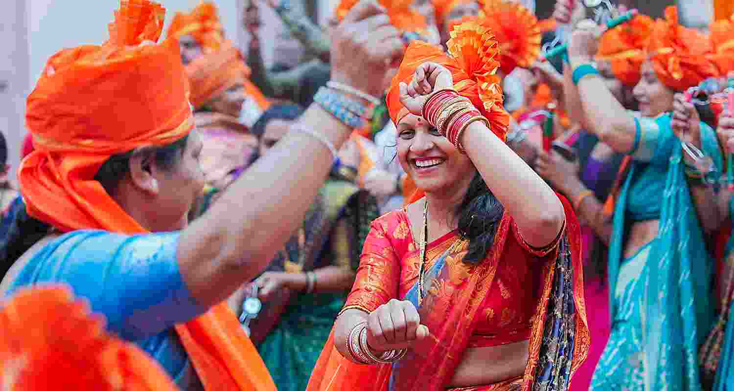 The event is marked by vibrant cultural displays, traditional performances, and homage paying to the revered Maratha warrior king, Shivaji Maharaj.   The event is marked by vibrant cultural displays, traditional performances, and homage paying to the revered Maratha warrior king, Shivaji Maharaj.