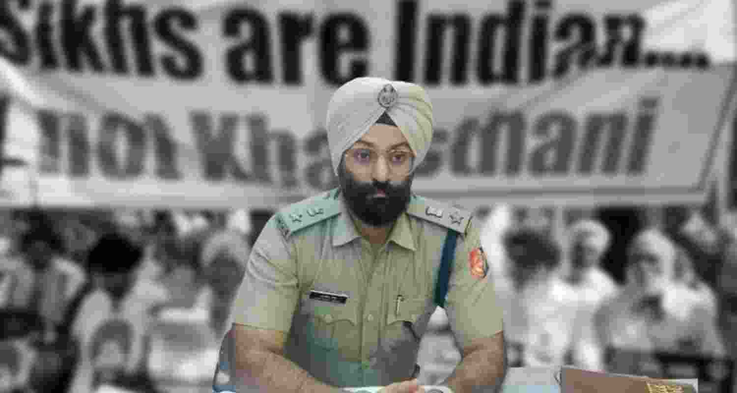 IPS officer Jaspreet Singh in his office IPS officer Jaspreet Singh in his office