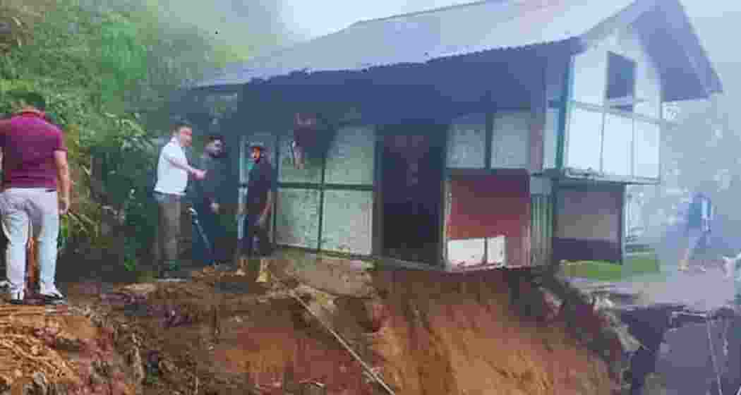 Scenes from a landslide-affected Dentam in West Sikkim. Scenes from a landslide-affected Dentam in West Sikkim.