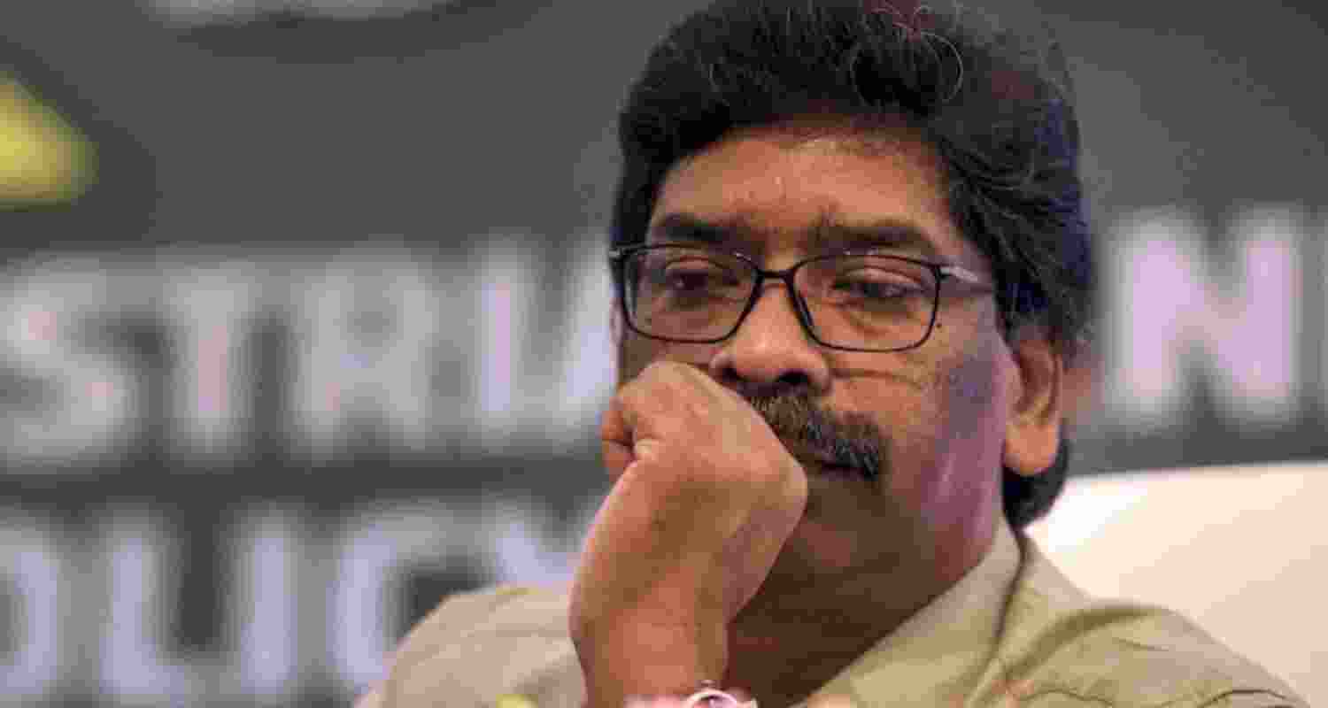 Image of Hemant Soren.  Image of Hemant Soren.