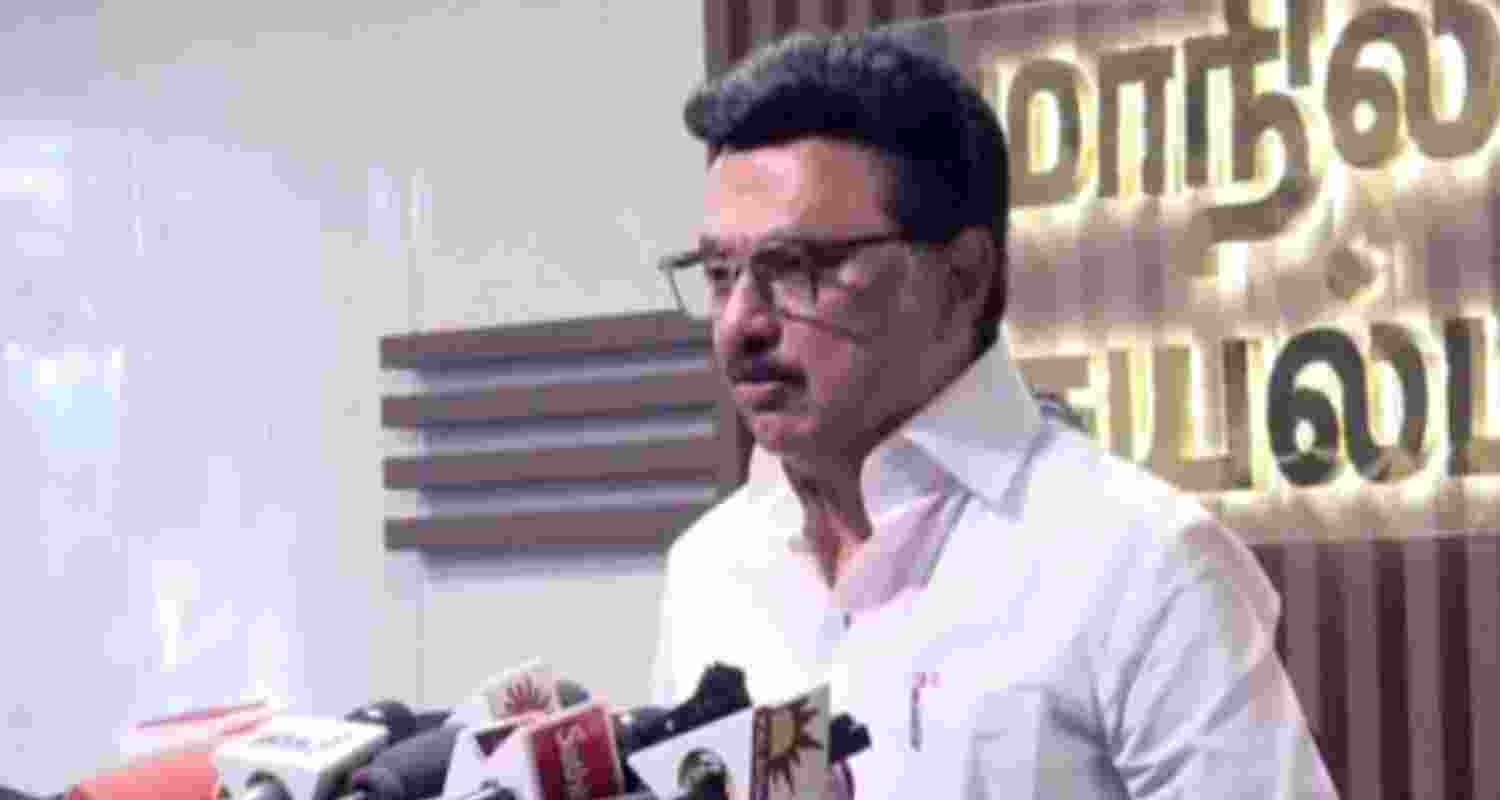 Tamil Nadu CM MK Stalin briefs media on preparedness for Cyclone Ditwah. Tamil Nadu CM MK Stalin briefs media on preparedness for Cyclone Ditwah.