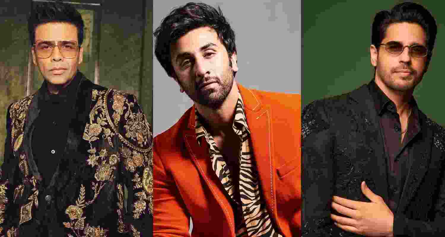 Karan Johar, Ranbir Kapoor, Sidharth Malhotra.  Karan Johar, Ranbir Kapoor, Sidharth Malhotra.