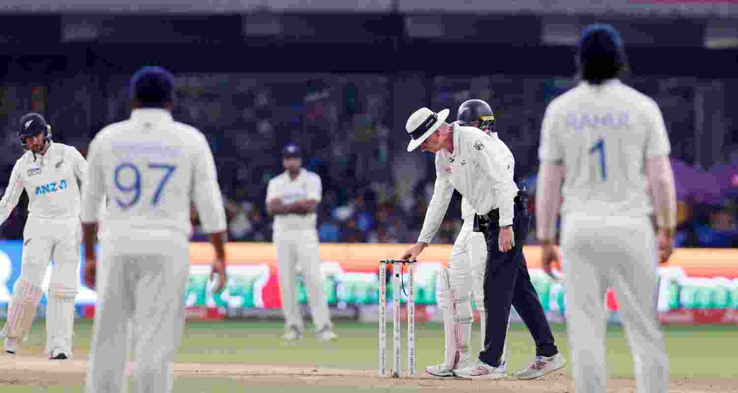 'Play on Day 4 has been called off due to rain.', the BCCI posted on X. 'Play on Day 4 has been called off due to rain.', the BCCI posted on X.