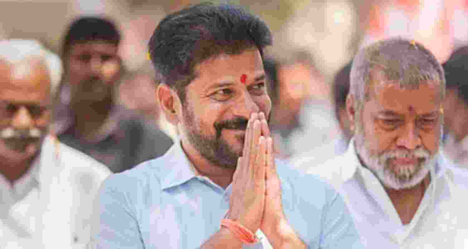 Telangana Chief Minister A Revanth Reddy - file image. Telangana Chief Minister A Revanth Reddy - file image.